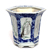 Porcelana - azul e branco - Cachepot com prato F10.6.alto