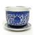Porcelana - azul e branco - Cachepot com prato F08 BCG