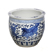 Porcelana - azul e branco - Cachepot com prato B20-82